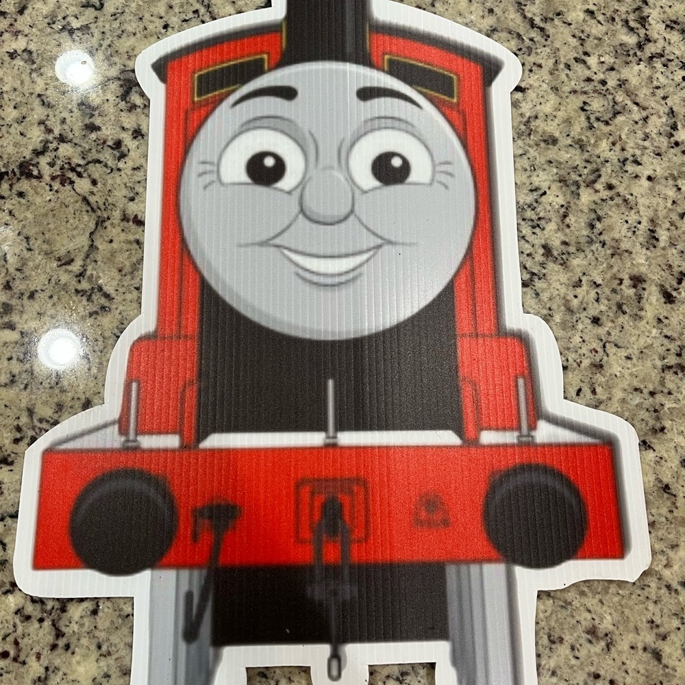 THOMAS THE TRAIN coroplast yard cards party decor decoration props